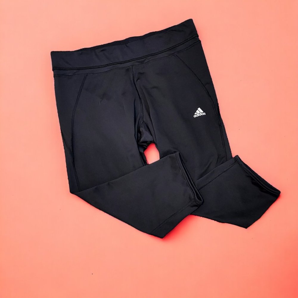 Adidas Black Climalite Crop/Capri Athletic Pants Women's Size XL